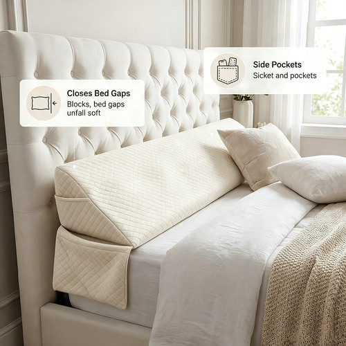 Bed wedge pillow long - bed,