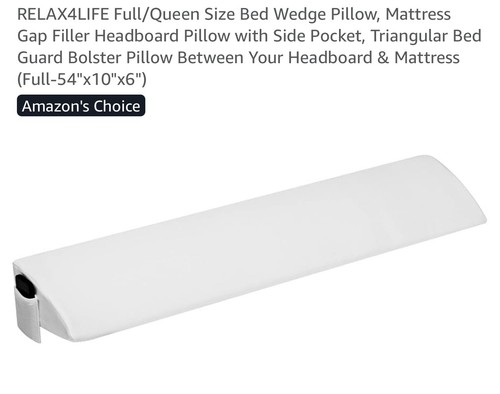 Full size bed wedge - full, pillow